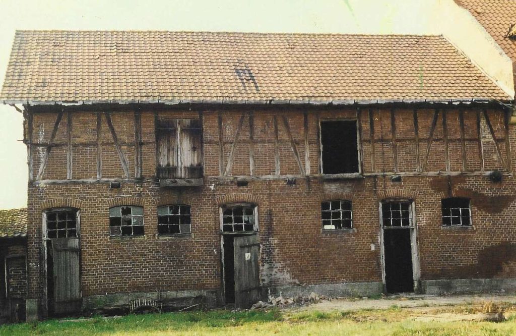Barn with half-timbered